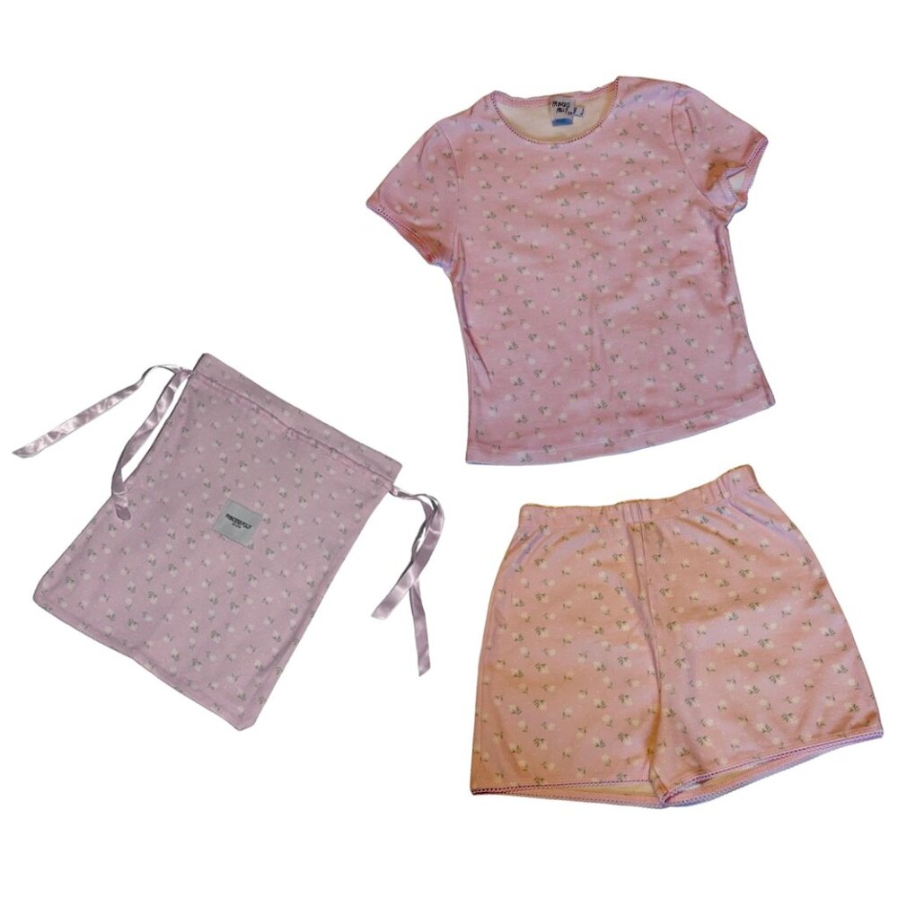 🌸 Princess Polly Pink Floral Patisserie Sleep Set With Matching Dust Bag 🌸